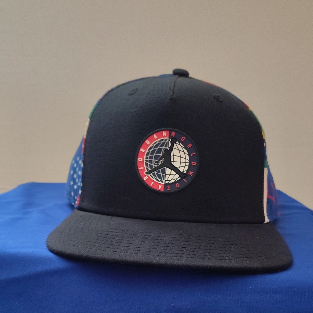 Black Cap with Vibrant Panels
